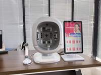 Meilleur analyseur de peau 3D AI, scanner facial 36MP avec 8 spectres pour la détection en profondeur des couches cutanées et l'analyse de l'hydratation