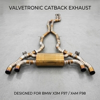 Échappement Valvetronic Catback pour BMW X3M F97 X4M F98 3.0T Performance avec silencieux à clapets et tube intermédiaire