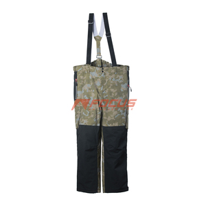 Chaqueta Impermeable, Transpirable y Cortavientos para Deportes + Pantalones con Tirantes, Sin Elasticidad, Patrón de Camuflaje Verde Oliva, Acolchado - Product Image 2
