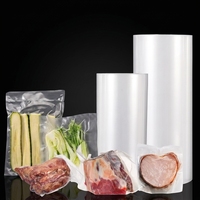 Rouleaux et sachets de mise sous vide transparents gaufrés, de qualité alimentaire, texturés, pour congélation et stockage de légumes, viande, jambon, charcuterie et emballage alimentaire