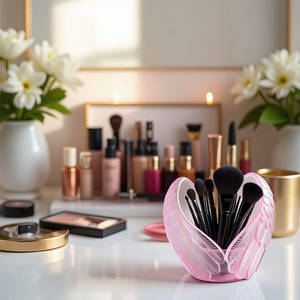 Support unique Moules en résine Silicone Ailes d'ange Plateau Moule en silicone Bol Moule en résine époxy pour bijoux à bricoler soi-même <span class=keywords><strong>Porte</strong></span>-assiette - Product Image 5