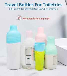 Ensemble de flacons de voyage en silicone étanches, contenants de toilette rechargeables pour shampoing, lotion, crème, accessoires de voyage pour avion - Product Image 4