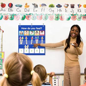 Tabla de Bolsillos de Emociones con 36 Tarjetas para el Aprendizaje de las Emociones en Niños de 4 a 6 Años, Regulación Social y Emocional en el Aula - Product Image 6