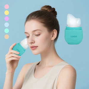 Nhãn hiệu riêng mặt khay đá biểu tượng tùy chỉnh Kim Cương Làm mát massage <span class=keywords><strong>Ice</strong></span> Cube Con lăn công cụ Silicone gua SHA hình dạng khuôn mặt băng con lăn - Product Image 1