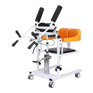 Patient Lift Transfer Hydraulic Chair W/180° <b>Split</b> Seat Bedpan with Commode for Elderly <b>Machine</b> Adjustable Electric Bath Home - Product Image 1