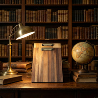 Tablero de Escritura A4 de Madera Pulida Gruesa Multifuncional, Único y Duradero, Personalizado, para Oficina, Porta Menús, Tablero de Exhibición