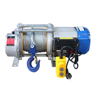 Treuil électrique WEMAX 220V homologué CE avec télécommande pour remorquage de bateaux, câble en acier, construction en alliage d'aluminium, personnalisable