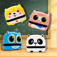 Tampon encreur personnalisé étanche pour enfants, motif animal, dessin animé, avec nom, pour vêtements