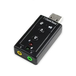 Mini <span class=keywords><strong>carte</strong></span> <span class=keywords><strong>son</strong></span> <span class=keywords><strong>externe</strong></span> USB 2.0 7.1 2 canaux 3D audio virtuel adaptateur micro haut-parleur microphone jack 3,5 mm casque stéréo - Product Image 1