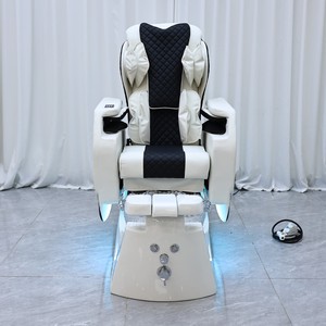 Fauteuil de pédicure de luxe avec drainage automatique et plomberie intégrée pour salon de beauté et <span class=keywords><strong>spa</strong></span>, idéal pour les massages du dos et les soins des pieds. - Product Image 6