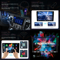 Podofo 9 ''4 + 64G Android Universel Autoradio Stéréo 2 Din Autoradio Sans Fil CarPlay/Android Auto GPS WIFI FM RDS AI DSP BT EQ