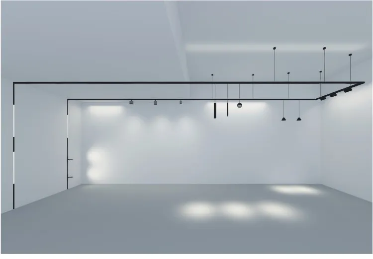 Système de Rail de piste en gros 5 7 8 12 13W Spot lumineux Led Cob piste d'éclairage magnétique 13W pour magasin de vêtements