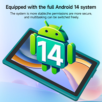 Tableta Portátil de 7 Pulgadas con Android 14 Educativo, 8 GB de RAM, 32 GB de ROM, 3000 mAh, Funda de Cuero