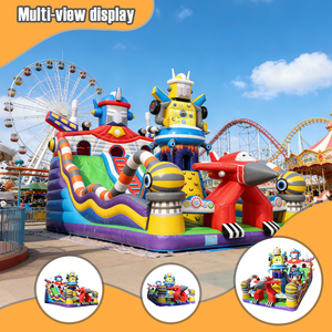 Innovative Robot Inflatable Bounce House <strong>with</strong> Durable PVC Material for Interactive Playground Entertainment - Product Image 3