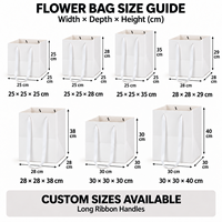 Sac en papier personnalisé avec logo pour bouquet de mariage, emballage de cadeaux floraux sur mesure et décorations de cérémonie