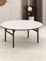 Table de salle à manger moderne pliante en PVC pour hôtels, mariages, banquets, aires de restauration et restaurants, pour 15 à 20 personnes