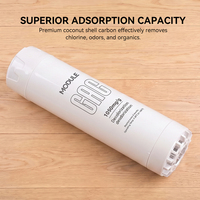 Cartouche de filtre à eau en charbon actif granulaire GAC de 10 pouces OEM/ODM, en coque de noix de coco, qualité alimentaire, pour système de purification RO