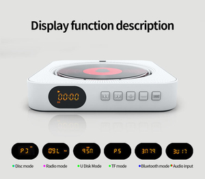 Double haut-parleur Portable sans fil, appareils d'apprentissage précoce, radios <span class=keywords><strong>r</strong></span>étro portable, haut-parleur, lecteurs CD pour enfants - Product Image 5