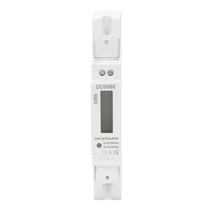 1Pole single phase digital din rail electricity kWh meter