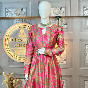 DFG lanza el salwar kameez premium de seda chinnon. |   Ropa de Fiesta Estilo Bollywood con Impresiones Digitales Impresionantes - Product Image 2