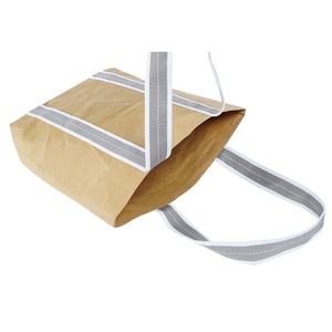 Sac cadeau en papier kraft <span class=keywords><strong>rectangulaire</strong></span> avec poignée tournante, pliable, personnalisé, marron, pour le Shopping, nouvelle collection - Product Image 5