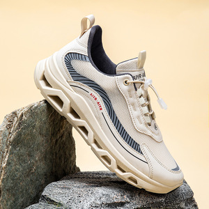 Fashion Dad Shoes Low-top Breathable Mesh Sneakers Thick-soled Shock-absorbing Soft-soled Outdoor Walking Shoes - Product Image 2