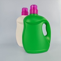 Bouteille et seau en plastique pour lessive, forme ronde, bouchon à vis, usage domestique, emballage pour adoucissant liquide