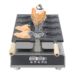 Thương Mại Thiết Bị Phục Vụ Cá Cone Ice Cream Taiyaki Waffle Máy Thép Không Gỉ Tốt Nhất Taiyaki Maker Nhà Sản Xuất