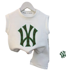 Traje de niño guapo estilo de ocio <span class=keywords><strong>para</strong></span> niños <span class=keywords><strong>para</strong></span> 3Y traje blanco sin mangas <span class=keywords><strong>para</strong></span> cumpleaños <span class=keywords><strong>Chaleco</strong></span> de moda + Pantalones <span class=keywords><strong>para</strong></span> traje de dos piezas - Product Image 1