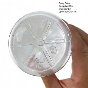 Bouteille en plastique PET transparente de 400 ml avec pulvérisateur à gâchette, jet continu et brume fine, bouchon à vis, pour voiture, <span class=keywords><strong>maison</strong></span>, nettoyage domestique, cuisine, bouteilles rechargeables - Product Image 4