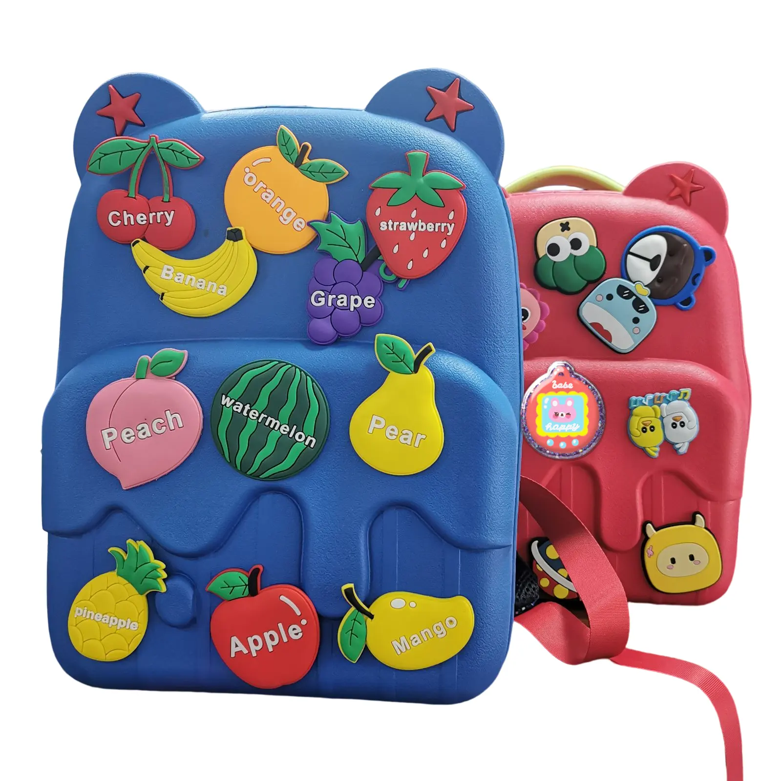 3D Cartoon DIY EVA Rubber Waterproof Cute Kids Bag Backpacks For Toddlers Children