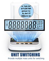 Balance de laboratoire analytique de 500g avec ultra-précision de 0.001g, balance numérique idéale pour les laboratoires, la recherche