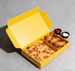 Emballage alimentaire en papier en forme de bateau en papier ivoire imprimé sur mesure, plateau à gaufres, boîte à hamburger en carton, boîte à corndog, boîte à fast-food avec couvercles - Product Image 2