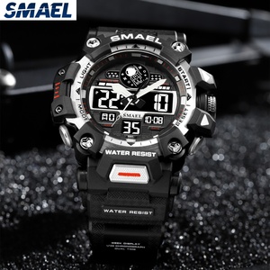 Montre numérique étanche SMAEL 8078 pour homme, montre-bracelet LED, montre homme, grande montre homme, montre kaki, montre de sport - Product Image 6