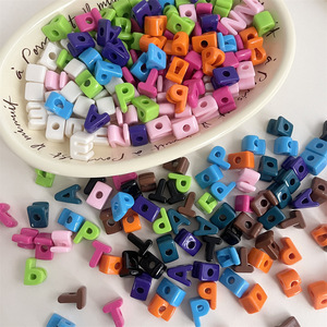 20mm Letter Alphabet Chunky <strong>Plastic</strong> Mobile Phone Chain <strong>Bead</strong> Acrylic <strong>Plastic</strong> Letter Alphabet <strong>Beads</strong> for Bracelet Making - Product Image 5