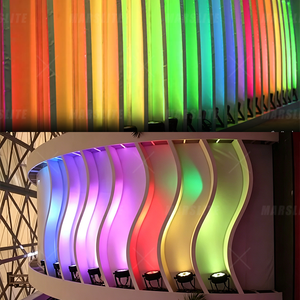 Projecteurs LED Marslite 18*10W DMX RGBW 4-en-1 plats pour scène, DJ, mariages, soirées disco et spectacles en bar - Product Image 2