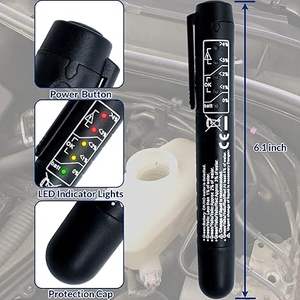Stylo testeur de liquide de frein portable pour DOT4 5, outil de diagnostic de l'humidité et de la teneur en eau de l'huile de frein automobile à LED - Product Image 4