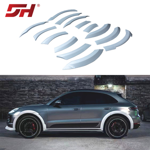 Parafanghi Stile TKT di Alta Qualità, Materiale PU, Colore Nero, Ricambio per <span class=keywords><strong>Macan</strong></span> 2014-2021, Parti Auto - Product Image 1
