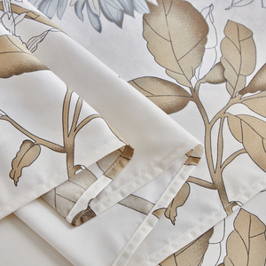 Draps de lit imprimés avec des textiles de maison de fleur de vigne - Product Image 4