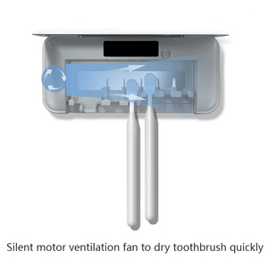 Multifunction Household <b>Wall</b> <b>Mounted</b> 4400mAh KC Certificated Battery Uvc Toothbrush Sterilizer with Ptc Heating Plate and <b>Fan</b> Dr - Product Image 2