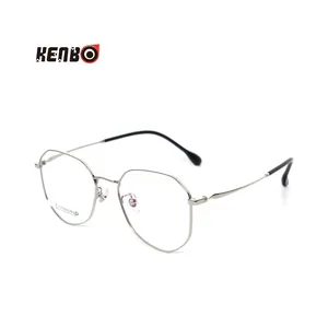 Kenbo Eyewear Polygon Memory Titanium Optical Frames Wholesale Optical Frame Titanium Laser Logo
