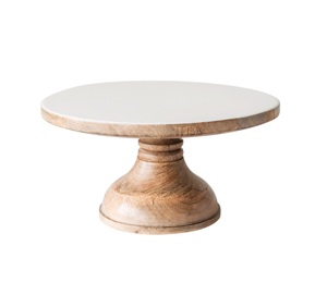 Custom Designed Eco-Friendly Wood Cake Stand Healthy <b>Heat</b> Resistance for Weddings Birthdays Kitchen Use - Product Image 2
