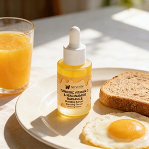 Nouvelle Arrivée 2026 : Sérum Éclaircissant au Curcuma, Vitamine C et Niacinamide pour la Réduction de la Mélanine et l'Éclat des Peaux des Caraïbes - Product Image 1