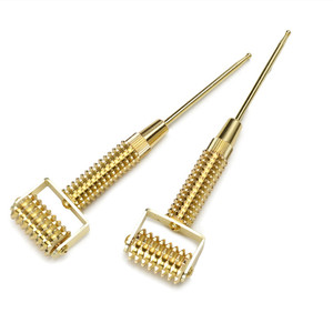 Toptan başak pirinç yüz silindir akupunktur kalem yüz Slimmer meridyen ev için masaj silindiri akupunktur noktası masaj kalemi - Product Image 2