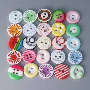 Nhà Máy Nóng Bán Thân Thiện Với Môi Tùy Chỉnh Kích Thước Mô Hình Màu Sắc 2 Lỗ Vòng Nhựa Nút Của Kid Nút Nhựa Nút - Product Image 5