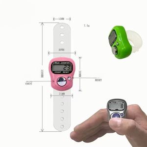 Compteur numérique miniature en plastique pour la maison, réglable, avec LED, en forme de bague, pour la concentration et l'entraînement (vente en gros) - Product Image 2
