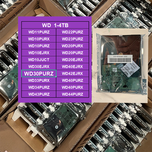 Disque dur violet <span class=keywords><strong>WD30PURZ</strong></span> 3 To, 3,5 pouces, SATA 6 Gbit/s, pour enregistrement vidéo 24/7 toutes conditions météorologiques, firmware AllFrame, MTBF 64, caméras HD - Product Image 1