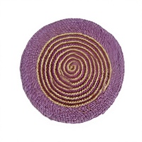 Set de table en jute antidérapant, en fibre naturelle tissée, écologique, résistant à la chaleur, lavable, réutilisable, pour la maison