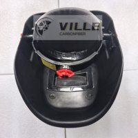 Casque de soudage en plastique sur mesure, masque de soudage pour pipelines en fibre de carbone, écran de tête de soudage en fibre de carbone haute résistance