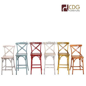 De mediados de siglo estilo diseñador <span class=keywords><strong>Bristo</strong></span> silla restaurante de comida rápida sillas Vintage Color blanco - Product Image 6